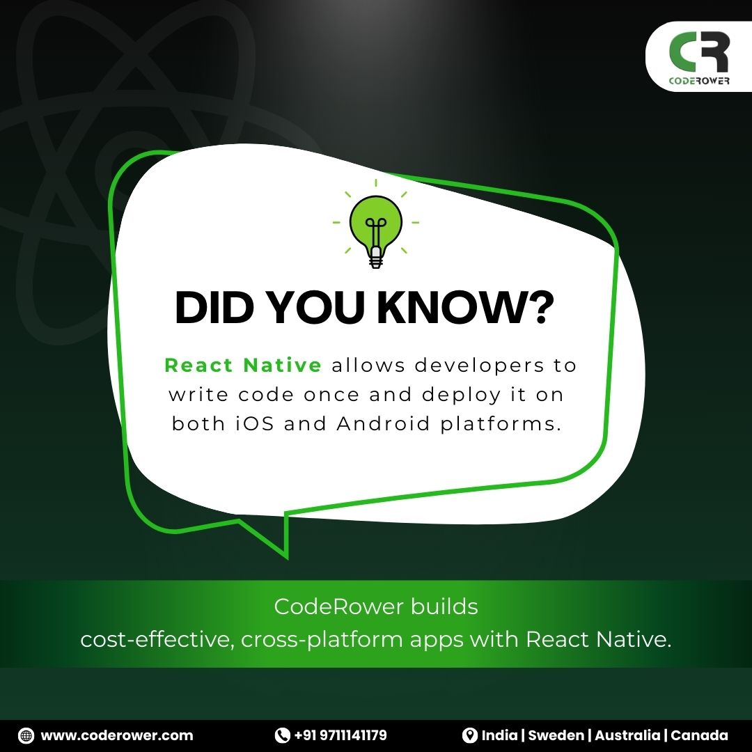 coderower's tweet image. Want to build a high-performing cross-platform app? CodeRower has the expertise to turn your ideas into reality!

📞Let’s bring your ideas to life!
 🌐coderower.com/page/hire-reac…

#crossplatformapps #coderower #reactnativedevelopment #mobileappsolutions #crossplatform #reactdeveloper