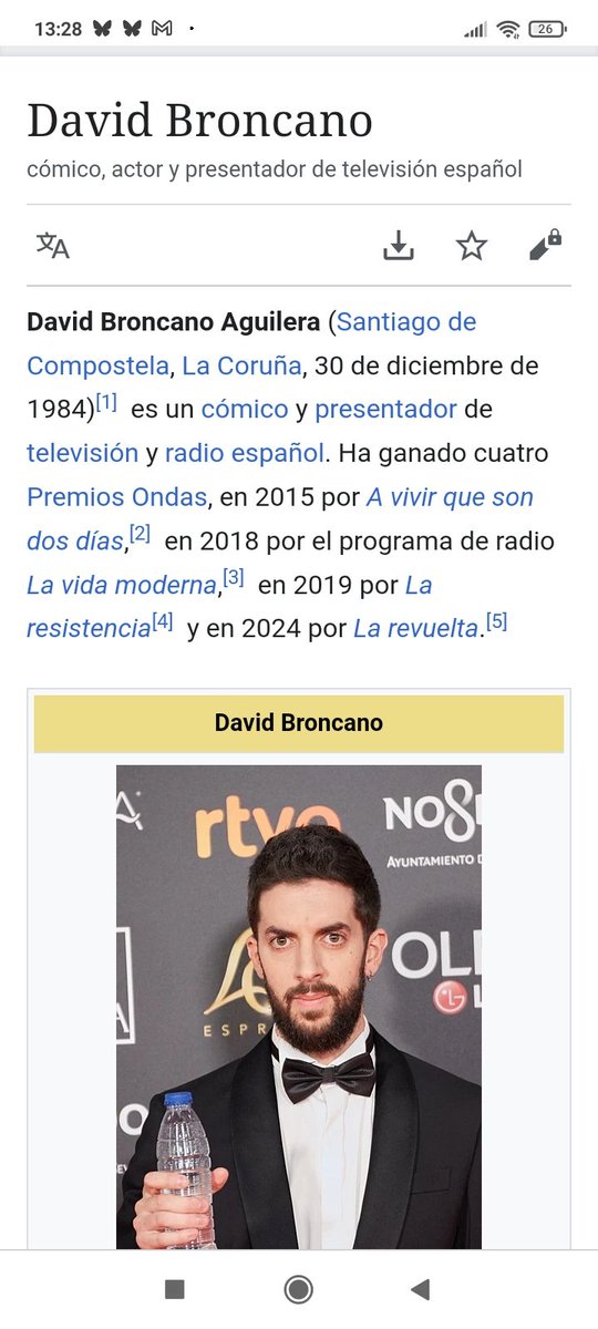 David no tiene problema alguno con el #especismo. Lo difunde por RTVE. 

Si muestra sensibilidad contra el racismo, la homofobia, la marginación, la especulación con la vivienda, pero el especismo lo tiene absolutamente integrado en sus programas. Cuando lo difunde me duele.