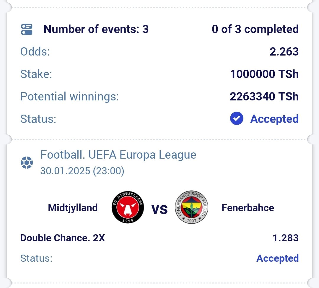 EUROPA TIPS⚽️

CODE: BCV3Q

ODDS: 2.2

PARIPESA.

SIKU YA KURUDISHA VILIVYOPOTEA.

Jisajili: cutt.ly/SativaParipesa

Promo code: SATIVA17

App link ANDROID TUU: paripesa.bet/sativa17app

BET &amp; RELAX🤝💰