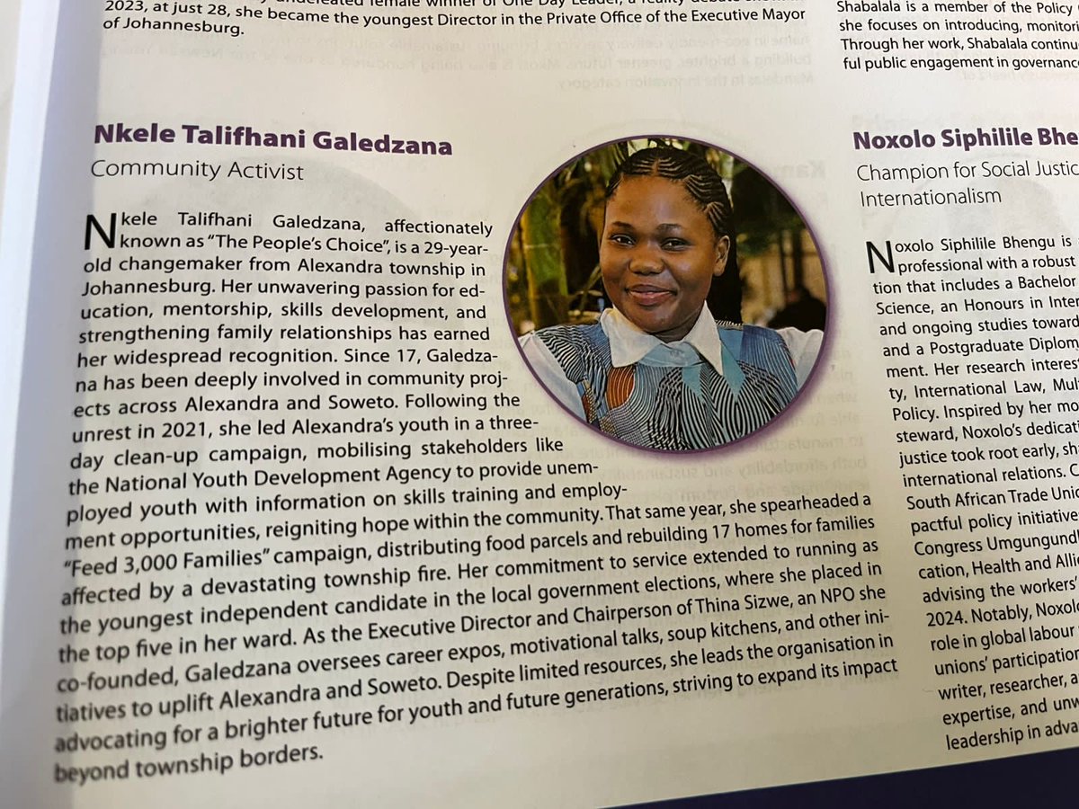 intandoyabantu's tweet image. When God says Yes no one can say No๐ฅบ, 2025 began with @futurelectorg and today getting my second national recognition of 100 South African Shinning Stars of 2024. Thank you Inside Education, NEF, @TelkomZA @NYDARSA ๐๐ฟ๐ฆ
