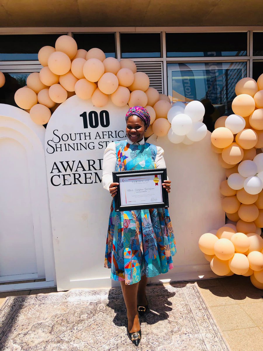 intandoyabantu's tweet image. When God says Yes no one can say No๐ฅบ, 2025 began with @futurelectorg and today getting my second national recognition of 100 South African Shinning Stars of 2024. Thank you Inside Education, NEF, @TelkomZA @NYDARSA ๐๐ฟ๐ฆ