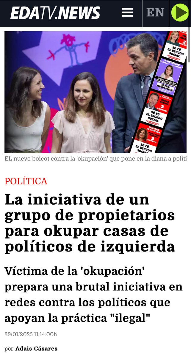 capTercio's tweet photo. Me parece una iniciativa estupenda.
Como dice el refrán: "quítale a un comunista su Rolex o su iPhone y verás lo rápido que te explica lo que es la propiedad privada".
Sólo cuando les afecta a ellos entonces reaccionan, como le ha pasado a Errejón. https://t.co/oUBEO59C3h