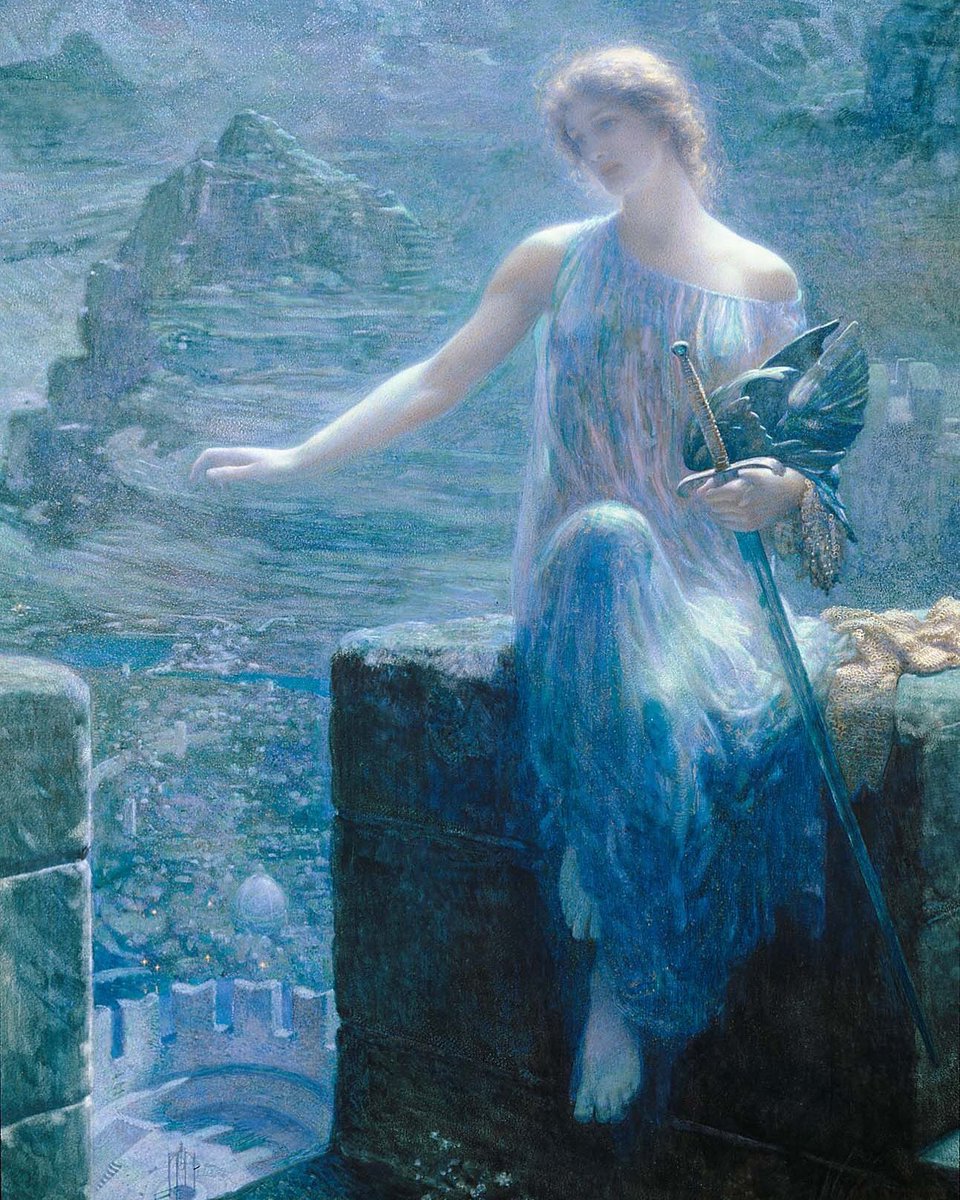 PreRaphSoc's tweet photo. Mad for Dragons, the current literary fascination with dragons and fantasy for today’s #ThursdayTheme.
🖼️ ‘The Valkyrie’s Vigil’, Edward Robert Hughes.
🖼️ ‘Dragon Tile Panel’, William De Morgan.
🖼️ ‘Death of the Dragon’, Evelyn De Morgan, 1914-1918, @DeMorganF. https://t.co/MiiwNjhc1s