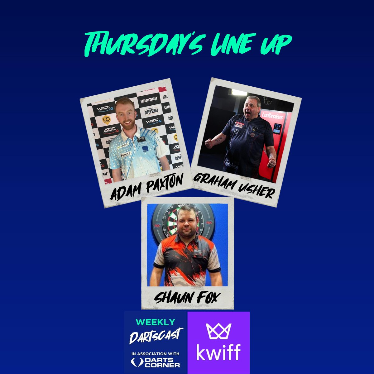 Weekly Dartscast (@weeklydartscast) on Twitter photo ๐ก๐๐ช ๐ฃ๐ข๐๐๐๐ฆ๐ง!
๐๐ฏ๐ป Weekly Dartscast Episode 3๏ธโฃ8โฃ6โฃ
๐ฃ๏ธ Special guests
<a href="/AdamPaxton180/">Adam Paxton</a>
<a href="/GrahamUsher180/">Graham Usher</a>
<a href="/Shaunfox180/">Shaun fox</a>
๐ฃ๏ธ Co-hosts
<a href="/lalmoss20/">Lal Moss</a>
Burton DeWitt
๐ฏ PDC World Masters preview
๐ Weekly Dartscast awards reaction
๐ง Listen here ๐
theweeklydartscast.libsyn.com/386-adam-paxtoโฆ ๐ก๐๐ช ๐ฃ๐ข๐๐๐๐ฆ๐ง!
๐๐ฏ๐ป Weekly Dartscast Episode 3๏ธโฃ8โฃ6โฃ
๐ฃ๏ธ Special guests
<a href="/AdamPaxton180/">Adam Paxton</a>
<a href="/GrahamUsher180/">Graham Usher</a>
<a href="/Shaunfox180/">Shaun fox</a>
๐ฃ๏ธ Co-hosts
<a href="/lalmoss20/">Lal Moss</a>
Burton DeWitt
๐ฏ PDC World Masters preview
๐ Weekly Dartscast awards reaction
๐ง Listen here ๐
theweeklydartscast.libsyn.com/386-adam-paxtoโฆ