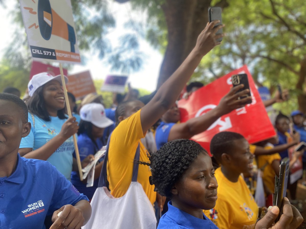 cchtbuse's tweet photo. Yesterday, we marched against GBV &amp; sexual assault! As CCHT, we joined the @euinzim &amp; @unwomenzw under the #HEforShe banner. The fight against GBV is crucial to combatting human trafficking, many survivors experience violence &amp; exploitation.#EndHumanTrafficking @buseonline1 https://t.co/PJo8f5tUBL