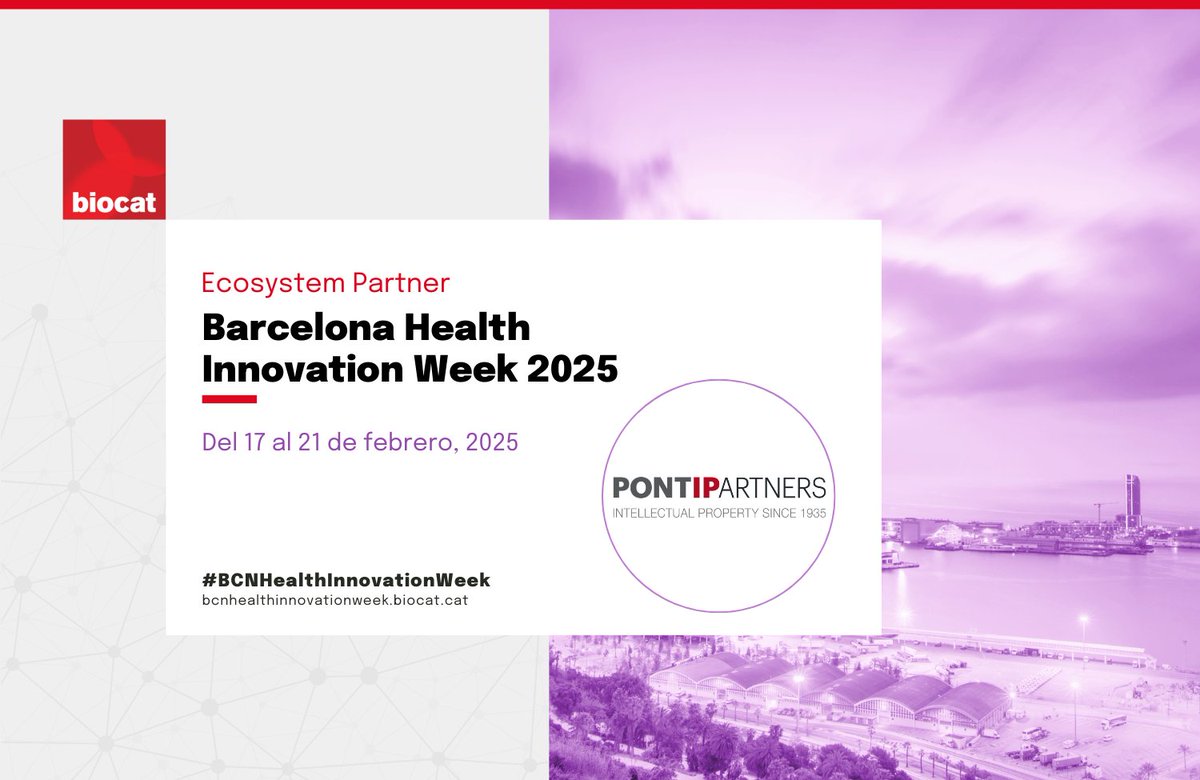 Participaremos en la Barcelona Health Innovation Week impulsada por @biocat_cat ofreciendo un seminario: El uso de productos patentados en la investigación científica. Excepciones a la infracción.

📍Parc Científic de Barcelona
⌚️10h a 11:30h
🖊️Apúntate: forms.gle/PrimvfAswMEGMv…