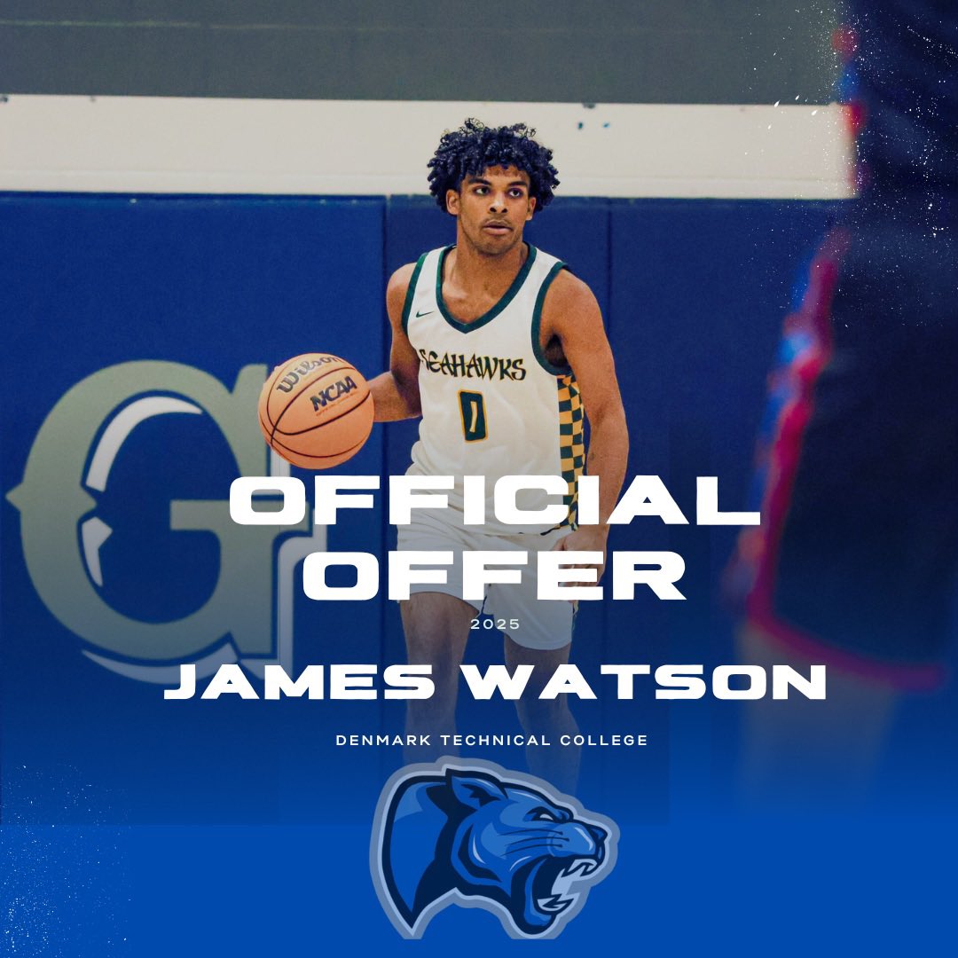 james.watson (@jjsniper21) on Twitter photo Blessed to receive my very first offer from Denmark Technical Collegeโผ๏ธ<a href="/coachscipio/">Patrick Scipio ๐น๐น</a> <a href="/DTC_MBB/">Denmark Tech Men's Basketball</a> Blessed to receive my very first offer from Denmark Technical Collegeโผ๏ธ<a href="/coachscipio/">Patrick Scipio ๐น๐น</a> <a href="/DTC_MBB/">Denmark Tech Men's Basketball</a>