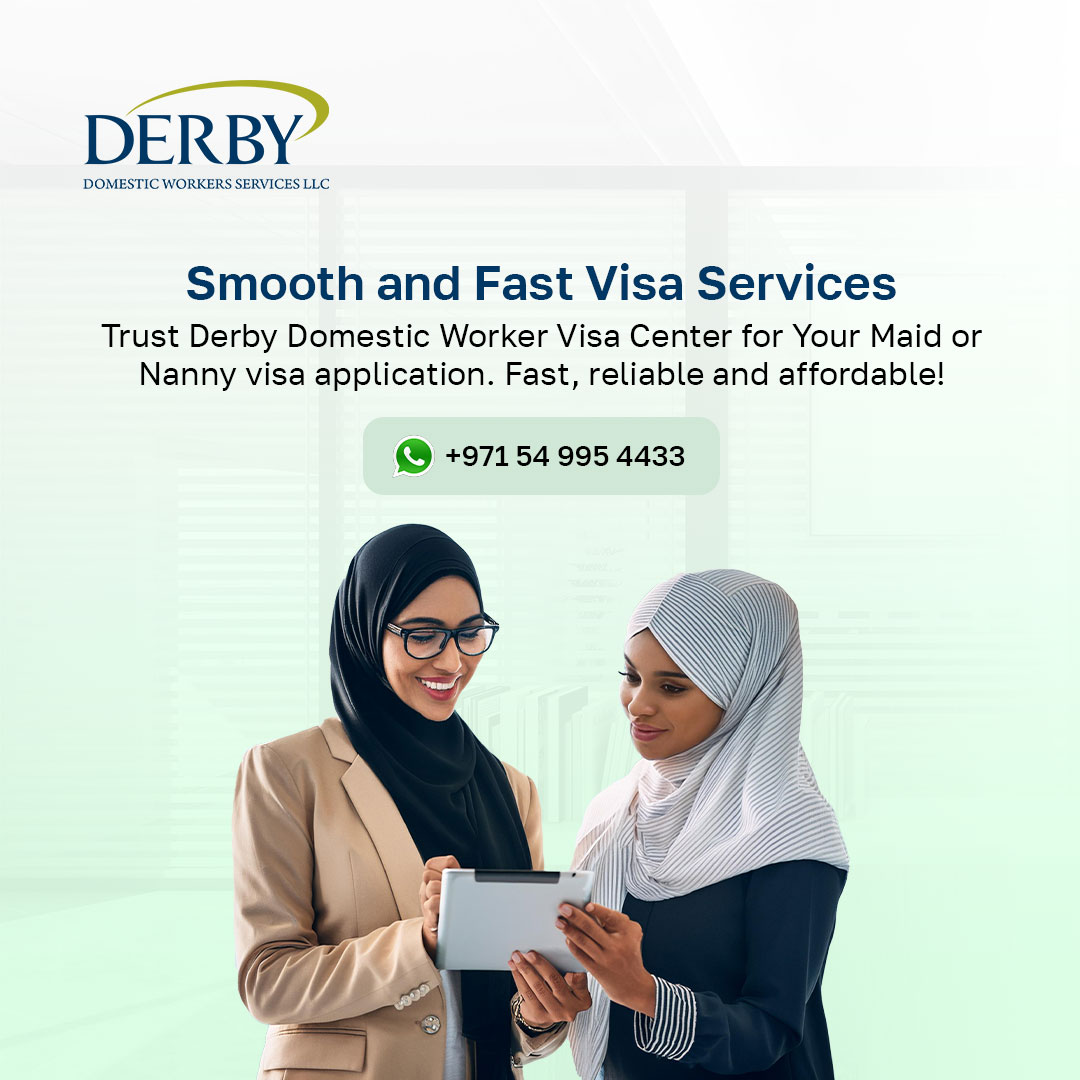 DerbyVisaCenter's tweet photo. Smooth &amp; Fast Visa Services🕒

At Derby Domestic Worker Visa Center, we believe in making your maid or nanny visa application easy and quick.🏡

With our professional team, you can expect:
✅Fast visa processing
✅Affordable rates
✅Reliable support

📞Call +971 549954433

#Derby https://t.co/rbMyWKZDTH