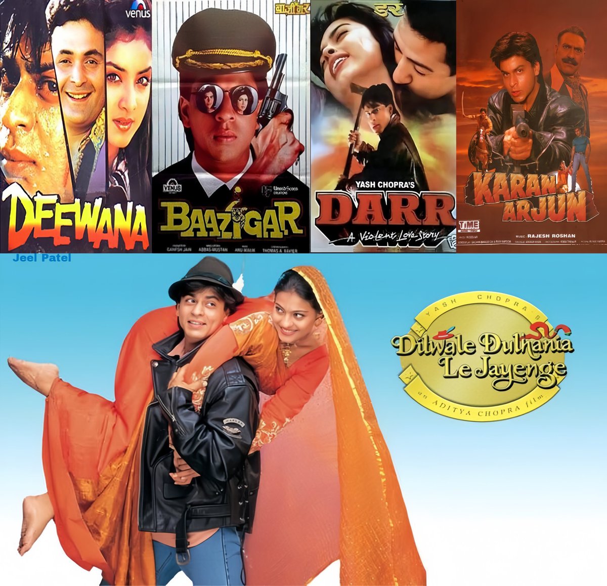 SolarBlade_'s tweet photo. SRK Is The Only Actor Who Gave 5 Blockbuster Films Within 4 Years Of His Debut. https://t.co/MFxeeIUK4m