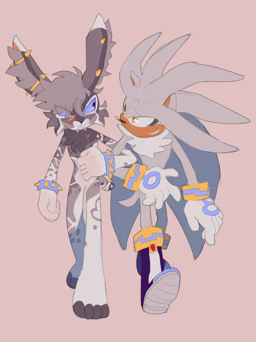 My part of an art trade with of character Milo and Silver !
