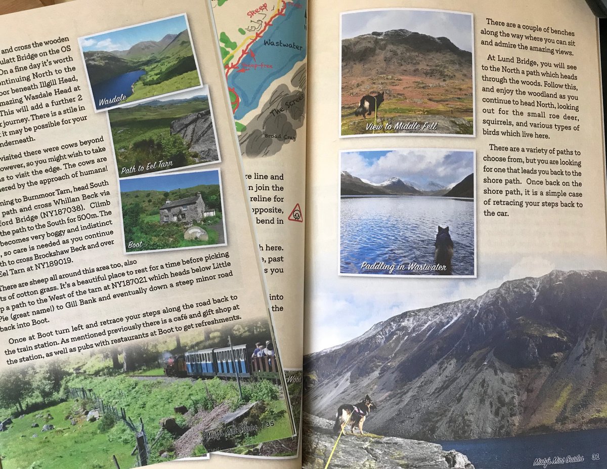 mini_guides's tweet photo. Misty's Mini Guides are the pawfect way to explore the Lake District with your big dog - no stile struggles, no scrambles, just fab views! Free GPS files included. Get them from Amazon or selected local stores, see website for details. https://t.co/sLZ62kbRVJ https://t.co/RlXxDgzYQw