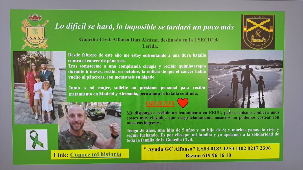 AUGCMADRID's tweet photo. Desde AUGCMADRID apoyamos y pedimos ayuda para nuestro compañero Alfonso, que esta luchando contra una dura enfermedad y requiere de un gran esfuerzo económico, esperemos que pueda luchar contra ella y gane esta batalla. Un fuerte abrazo y mucho ánimo para él y su familia. https://t.co/lz2WPrecDq