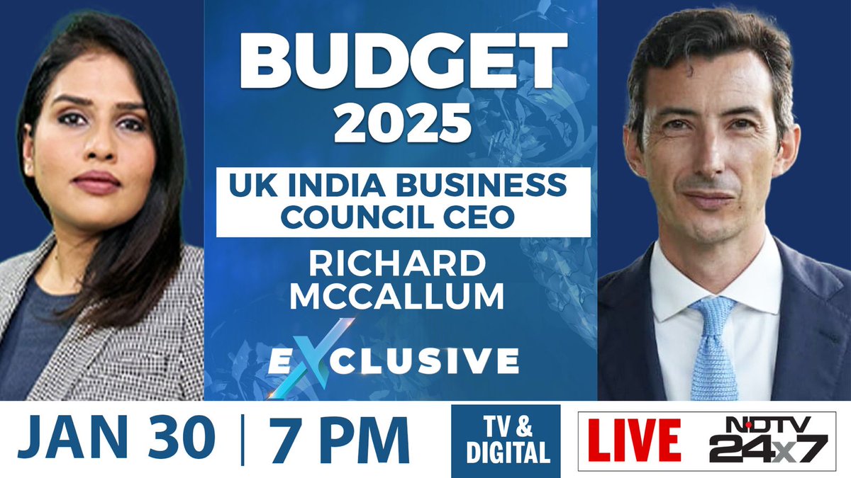 Catch UKIBC Group CEO Richard McCallum Live on <a href="/ndtv/">NDTV</a>  with <a href="/Vasudha156/">Vasudha Venugopal</a> today at 7:00 pm IST