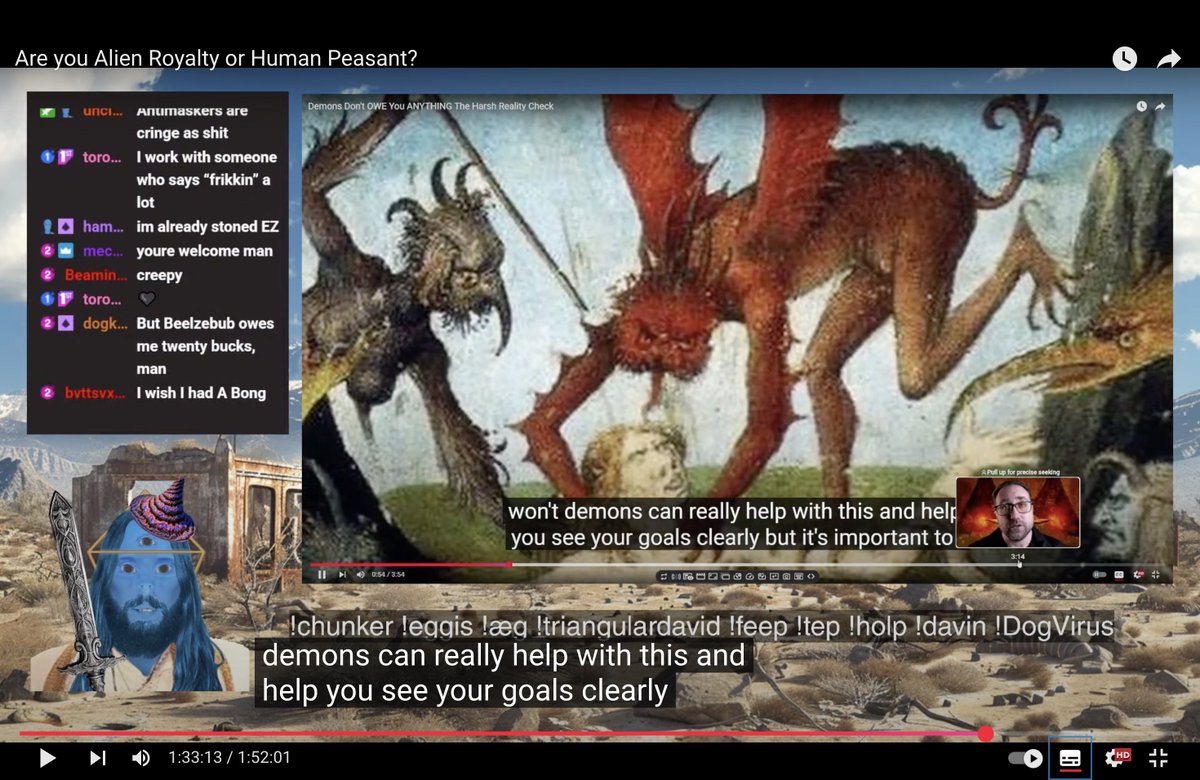 “demons can really help with this and help you see your goals clearly” 😈 #dontevertravis