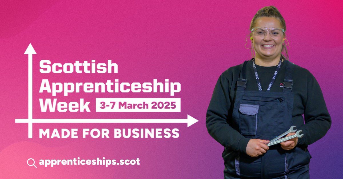 We’re supporting Scottish Apprenticeship Week to help show that #apprenticeships and apprentices are #MadeForBusiness.

Get involved and visit apprenticeships.scot/scotappweek?ut…

#ScotAppWeek25