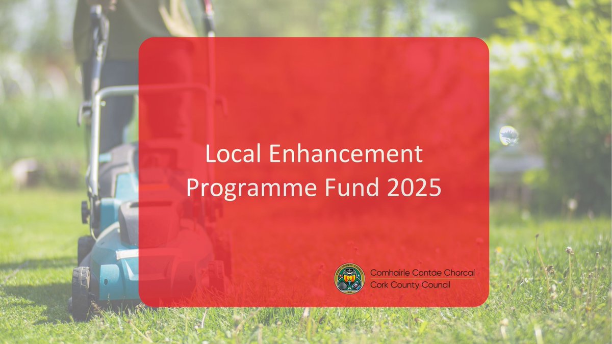 📣 We are inviting applications from community and voluntary groups for funding under the new Local Enhancement Programme (LEP) Fund 2025.

💰 Funded by the Department of Rural and Community Development, the LEP allocation of €277,633 for County Cork will support groups,