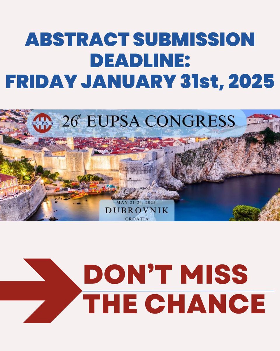 EupsaSurgeons's tweet image. #eupsa Congress 2025: deadline for abstract submission is approaching! don't miss the chance - submit now your paper: bit.ly/4hWr5R5
@paolodecoppi @augusto_zani @Annika_Mutanen @martin_lacher