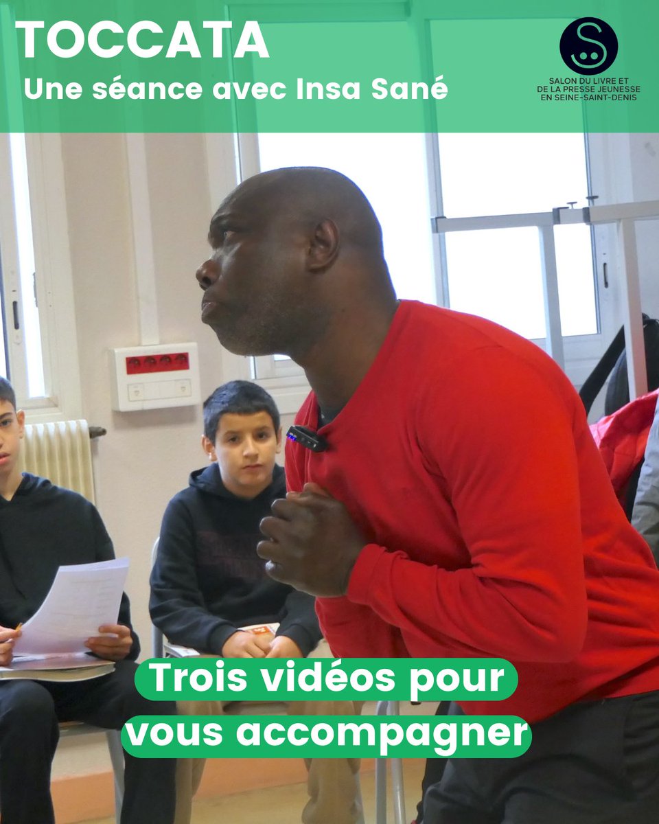Pour vous aider à préparer ce jeu d’écriture et de lecture destiné aux jeunes de 9 à 12 ans des Cités Éducatives de la Seine-Saint-Denis, l’artiste Insa Sané, parrain de cette nouvelle édition de Toccata, vous guide à travers trois nouvelles vidéos : slpj.fr/actions/toccat…