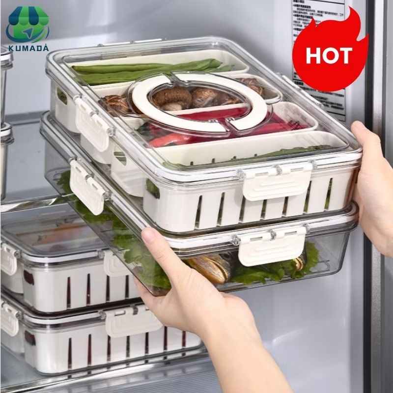 Cek Kotak penyimpanan makanan kulkas dengan tutup kedap dan saringan gratis 6 sekat penyimpanan segar dengan harga Rp65.510. Dapatkan di Shopee sekarang! s.shopee.co.id/7pe0iSRBtV?sha…