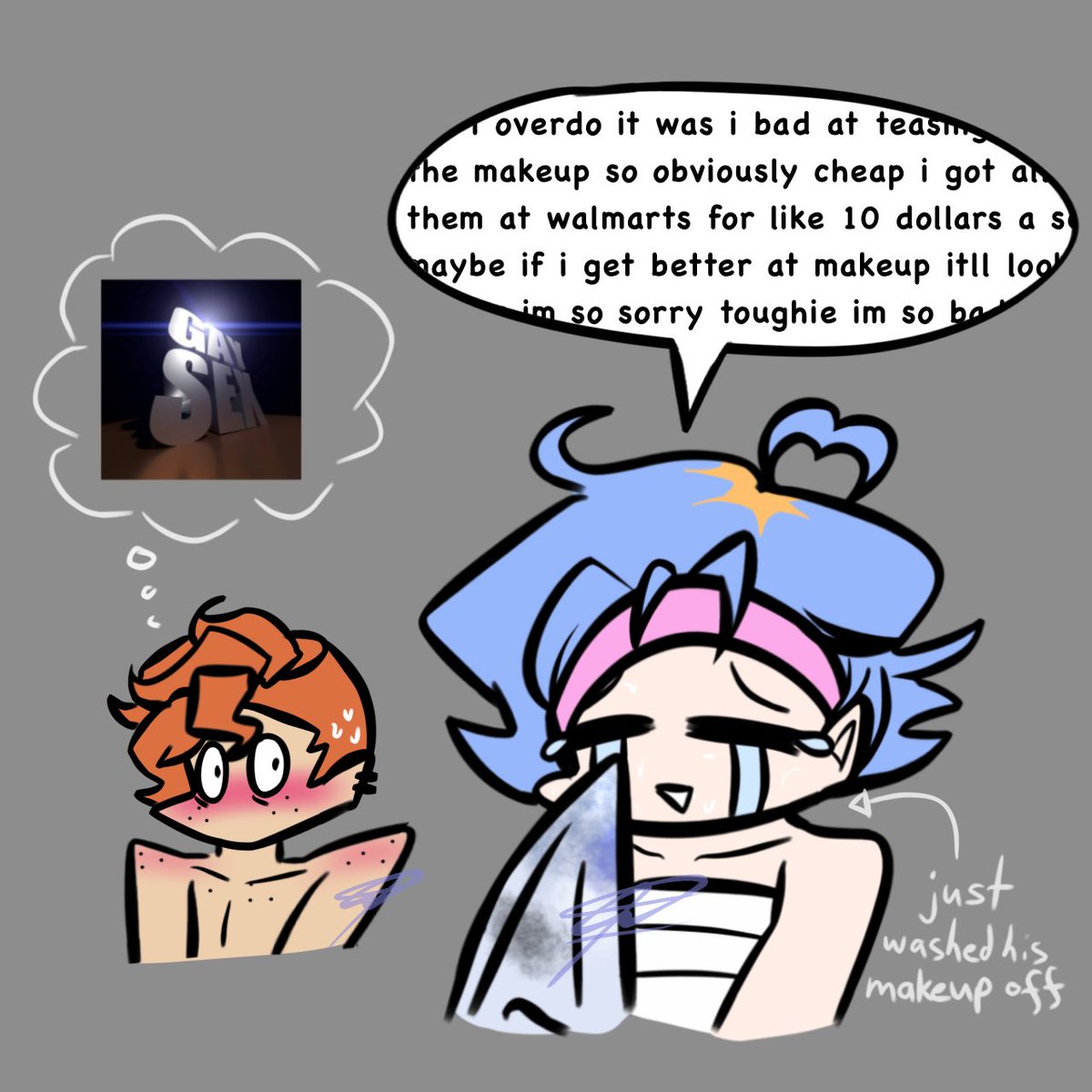iyahhhhh18's tweet image. Hc that whenever toughie doesnt know what to say bc hes at a loss for words and cant convey exactly what hes feeling, he becomes brainrotted

Anyways somebody on reddit requested pico’s reaction to emo ben and im here to deliver🫡

#FNFSoftMod #FNFSoftAU #softmodfnf