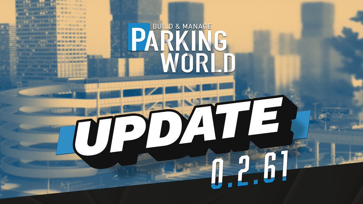 AerosoftGmbH's tweet photo. 🚀 Update 0.2.61 for @parking_world – Management & Performance Boost! 🎮

Our first update of 2025 is here! 🛠️ We’ve expanded management gameplay, improved performance, and added full controller support for PS & Xbox.

✨ Highlights:
✅ Adjustable prices for vending machines 📈
✅ Visitors now display their needs 🏃‍♂️
✅ Advertisement signs generate revenue (but may also receive criticism!) 💰
✅ Dynamic pricing for tradeable resources ⚖️
✅ Optimized memory & graphic settings 🎛️
✅ Monitor selection option for multi-screen setups 🖥️

🛠️ Lots of fixes & improvements!
Thanks for your feedback on Discord & Steam – we’re working on balancing next! ⚖️ 🚀

Find the full changelog here:
https://t.co/SLcttOuWZd