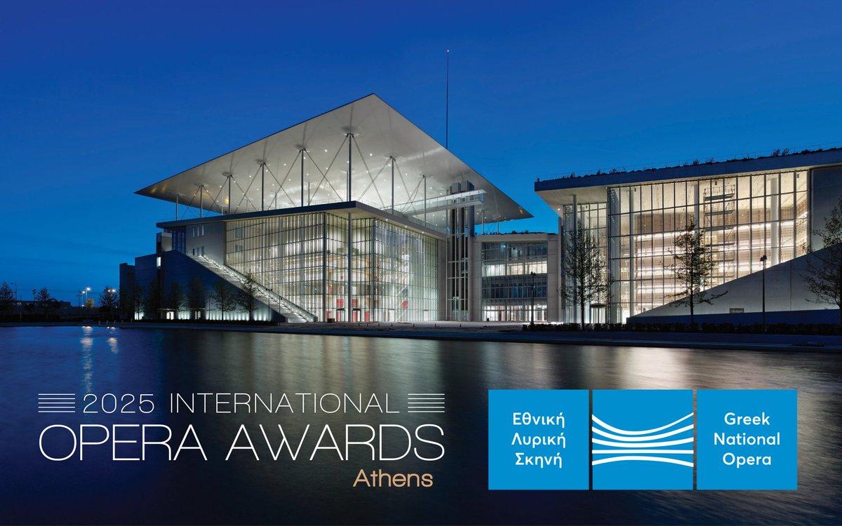 TheOperaAwards's tweet photo. The International Opera Awards 2025 will be hosted in Athens at the Greek National Opera on 13 Nov 2025!
Made possible by @SNForg, this event honors opera’s finest talents.
📷 Nominations open: 30 May 2025
📷 Tickets on sale soon
#OperaAwards2025 #Opera #GreekNationalOpera https://t.co/6QvrVK1l4S