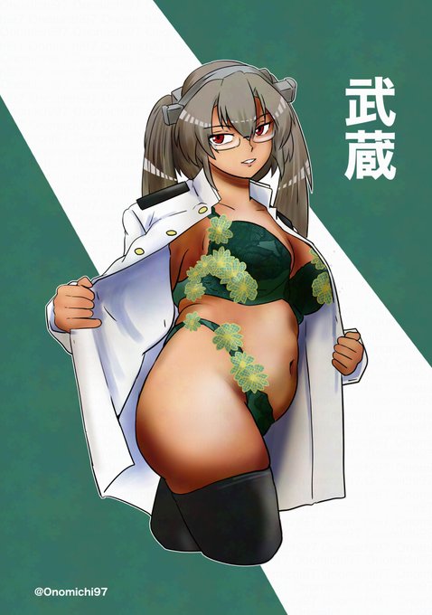 「提督よ、少し貴様の服を借りているぞ」な武蔵さん
 #艦これ版真剣お絵描き60分一本勝負_20250130 