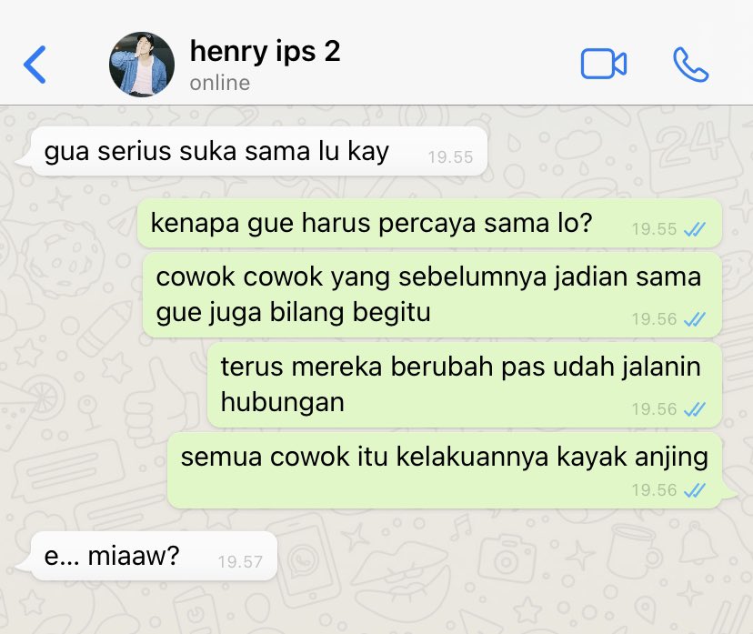 gak sama

a hendery few tweets au