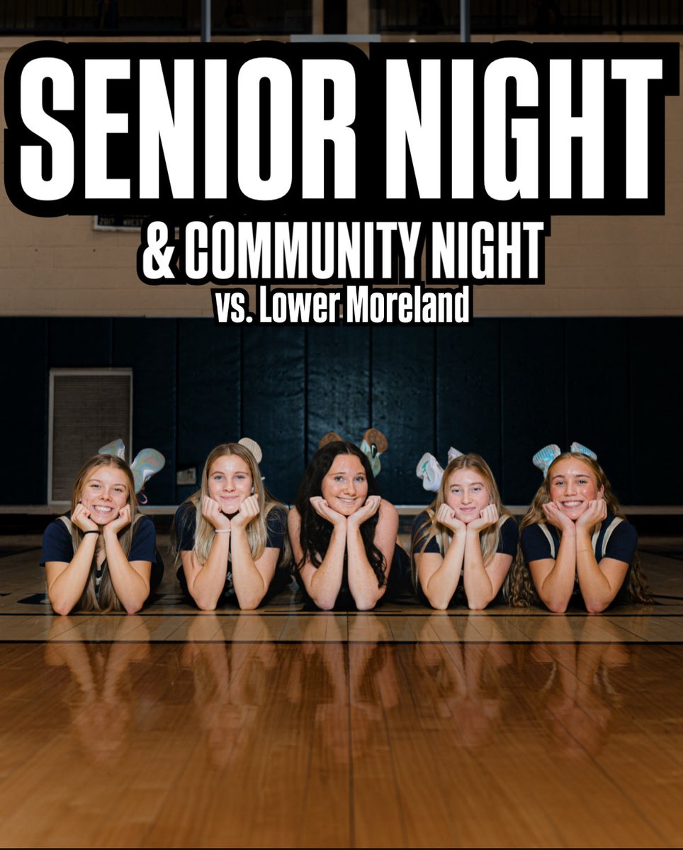 CR South Girls Basketball (@crsgbb) on Twitter photo Game Day- celebrating our seniors.
Congrats- Maria Freeman, Kat O’Kane, Fiona Reckner
Lil Metrick and Sarah Freeman
🆚 Lower Moreland
🎈 at CR South
⏰ 6pm
<a href="/SOLsports/">SOLsports</a>
<a href="/ADRobinson3/">Andrew Robinson</a>
<a href="/MelissaMHM/">Melissa Mason 🤩</a> Game Day- celebrating our seniors.
Congrats- Maria Freeman, Kat O’Kane, Fiona Reckner
Lil Metrick and Sarah Freeman
🆚 Lower Moreland
🎈 at CR South
⏰ 6pm
<a href="/SOLsports/">SOLsports</a>
<a href="/ADRobinson3/">Andrew Robinson</a>
<a href="/MelissaMHM/">Melissa Mason 🤩</a>