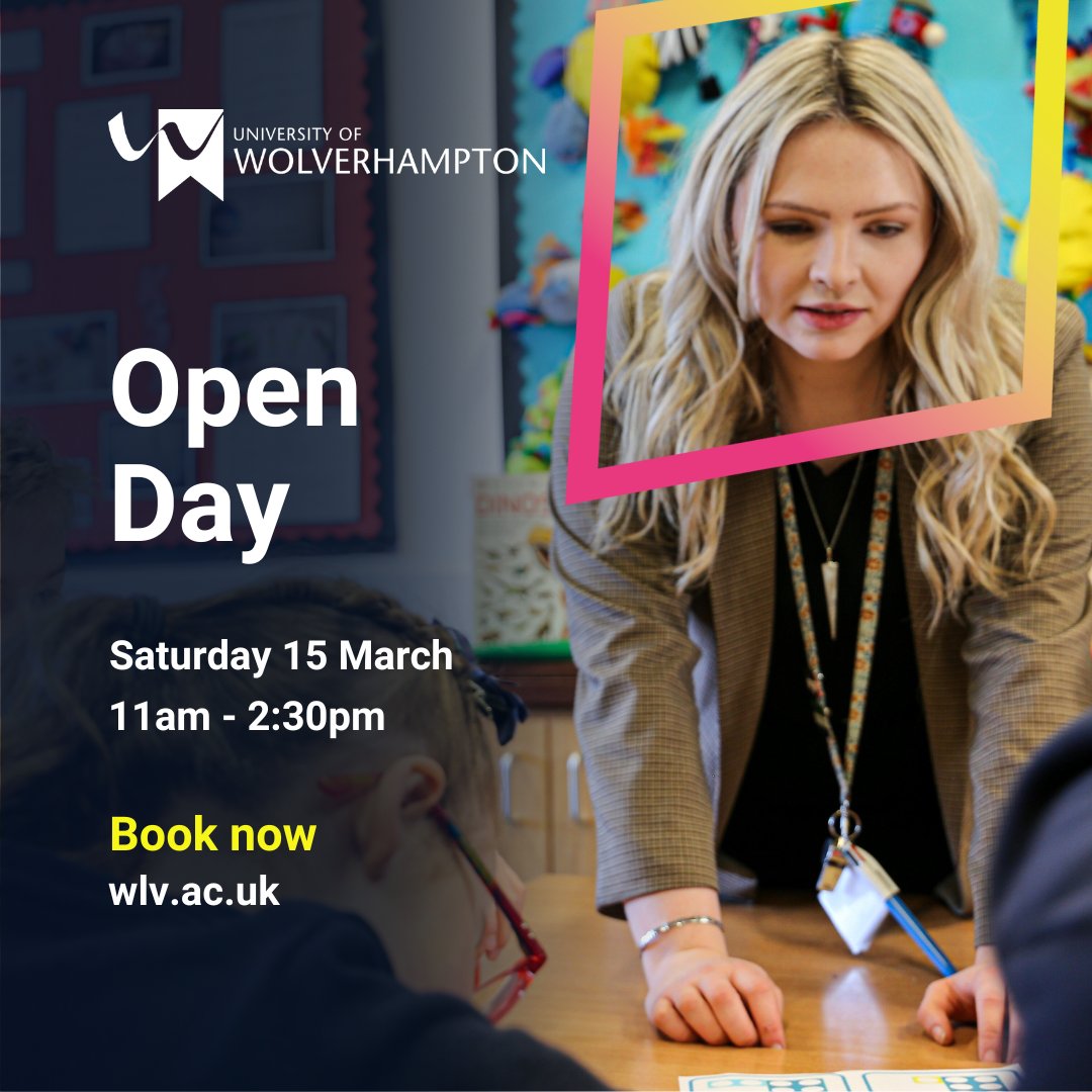WLV Education (@wlv_education) on Twitter photo We would love to see you at our open day to hear about your next steps. We are here to listen, to share your journey and to help you decide. <a href="/wlv_education/">WLV Education</a> <a href="/wlv_uni/">University of Wolverhampton</a> #teaching #earlyyears #primary #secondary #furthereducation #jointhepack We would love to see you at our open day to hear about your next steps. We are here to listen, to share your journey and to help you decide. <a href="/wlv_education/">WLV Education</a> <a href="/wlv_uni/">University of Wolverhampton</a> #teaching #earlyyears #primary #secondary #furthereducation #jointhepack