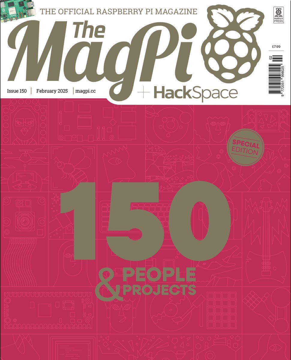 r_schulz_maker's tweet image. 🥳#MagPiMonday did it again. I'm celebrating the 150th issue of @TheMagPi magazine today. I am part of this amazing anniversary. My idea of a @Raspberry_Pi powered @arduino #alvik cybertruck wasn't the worst idea I've ever had. #micropython #maker #robotics 
#programming