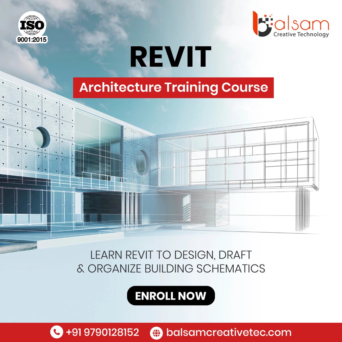 BalsamCreative's tweet image. Elevate your architectural skills with our Revit training course! Perfect for beginners and pros alike. Let&apos;s create something great together! 🌟🏛️ 

Contact: +91 9790128152 
Info: balsamcreativetec.com 
#LearnRevit #ArchitectureTraining #CreativeDesigns
