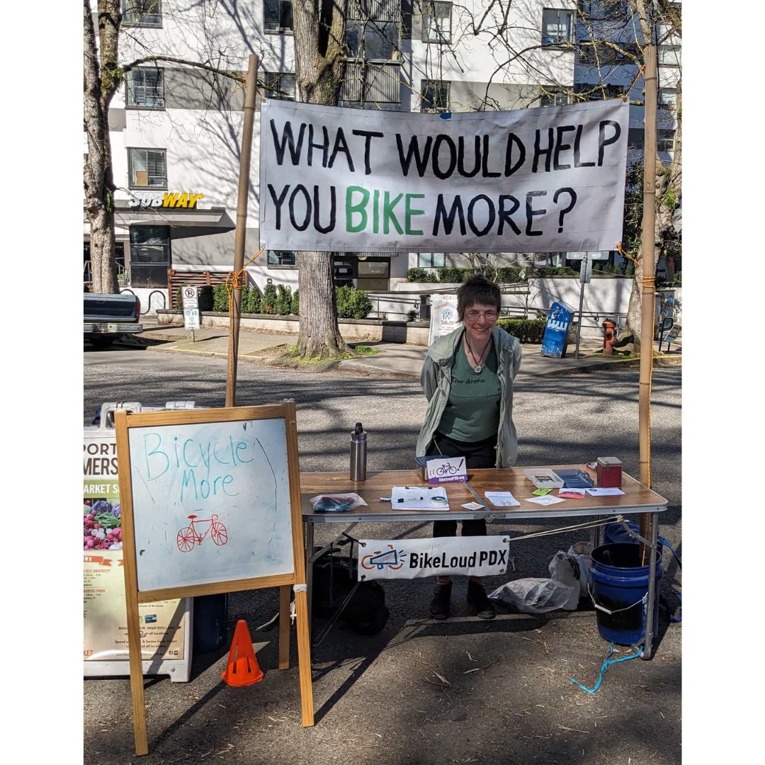 Seeking an artistic volunteer to hand-paint 2'x5' banners for community outreach! We’ll make 3 or 4 banners this winter. If interested, email education@bikeloudpdx.org.