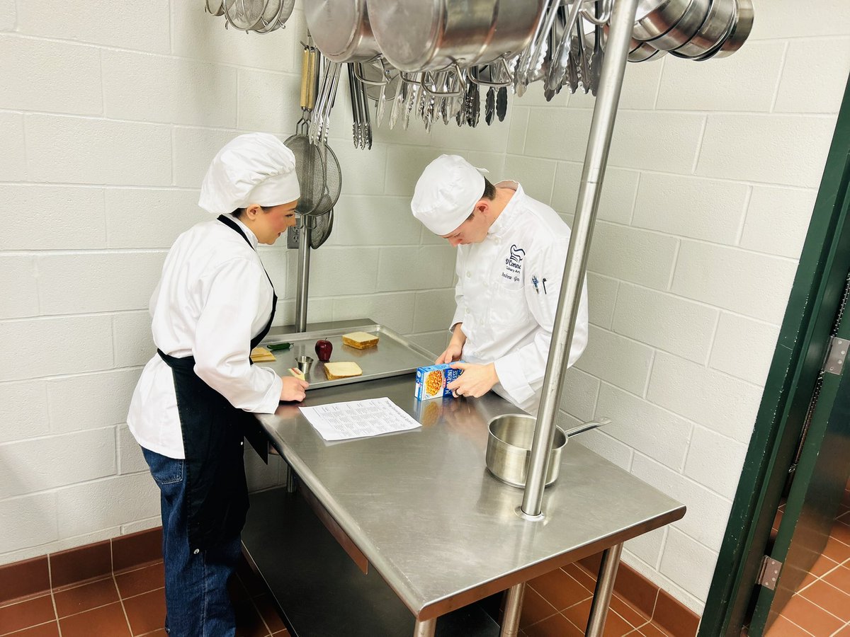 NISDOConnorHS's tweet image. 🔥 The competition is sizzling! Our culinary arts class is taking on a Chopped Challenge, Panther style! Limited time, high stakes, and pure creativity in the kitchen. Who will impress the judges? 🍽️🔪 #ChoppedChallenge #CulinaryCreativity #FutureChefs&quot;