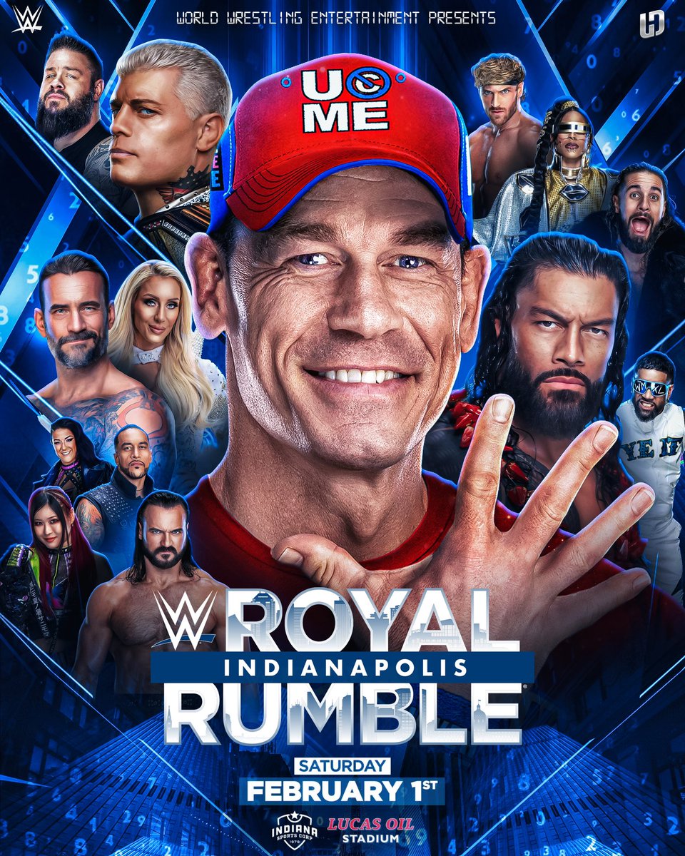 WWE Royal Rumble 2025 custom poster! 
Super excited for the show!
#wwe #RoyalRumble