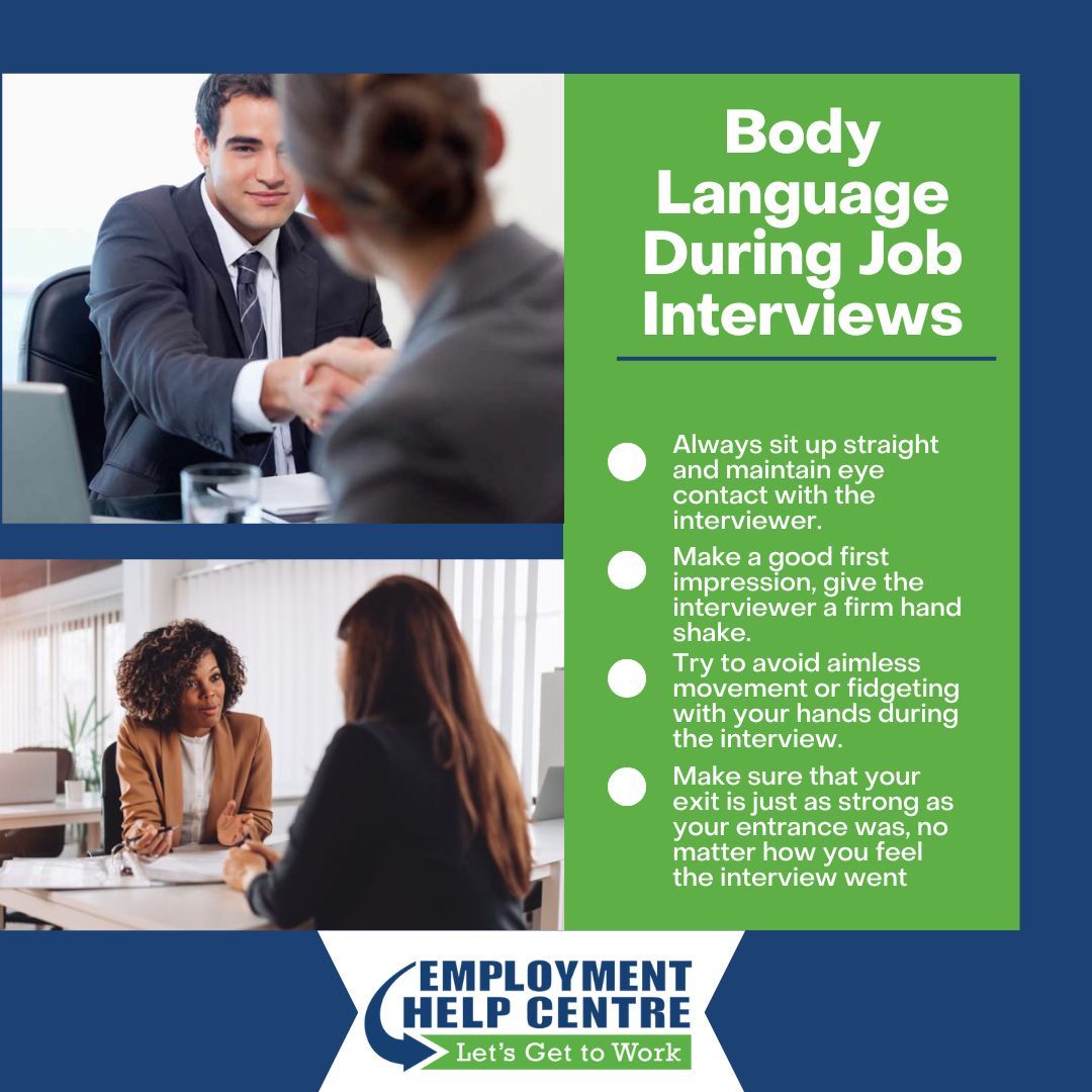 Ace your job interview with these body language tips! Always remember that your non-verbal cues speak volumes to your interviewers.