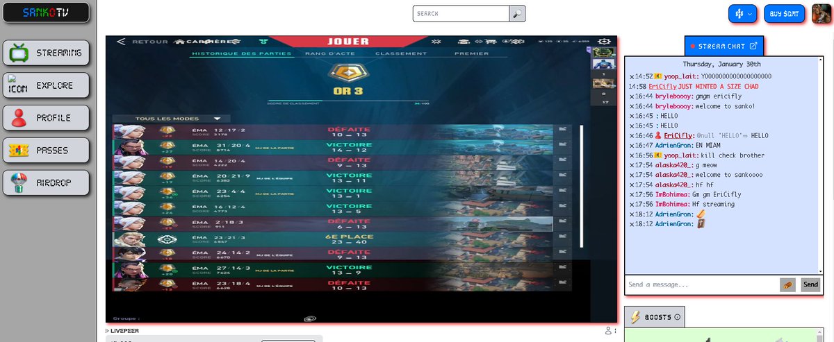 Result of the first stream on sanko.tv thx all dont forget to support (sanko.tv/EriCifly) see you tonight ;)
$dmt