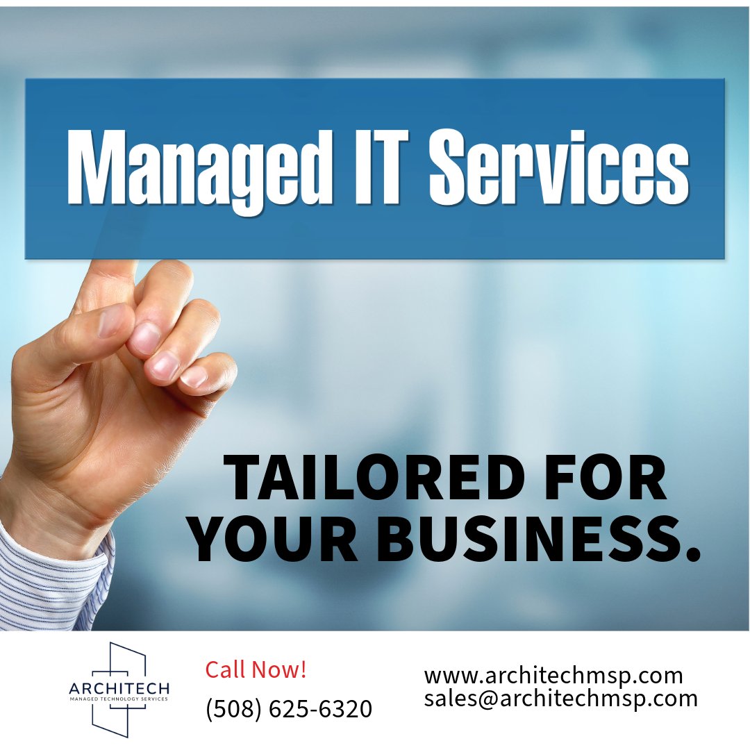 ArchitechLC's tweet image. 💼 Managed IT Services Tailored for Your Business 💻

IT isn’t one-size-fits-all. Let us tailor a solution that works for you.

📩 Get started today: architechmsp.com | Email: sales@architechmsp.com

#ManagedITServices #TailoredSolutions #BusinessITSupport #ArchitechMSP