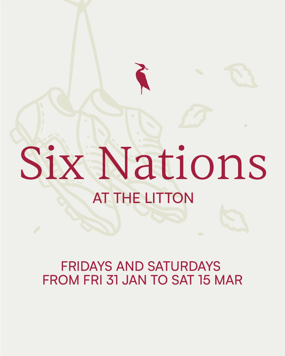 🏉 Six Nations at The Litton 🏉⁠
⁠
Join us for The Litton where we’ll be showcasing every match live and serving a themed menu to complement the experience.⁠
⁠
📅 Fridays and Saturdays from January 31st 2025⁠
⁠
thelitton.co.uk/dine/
⁠
#SixNations2025 #Rugby #LiveSport