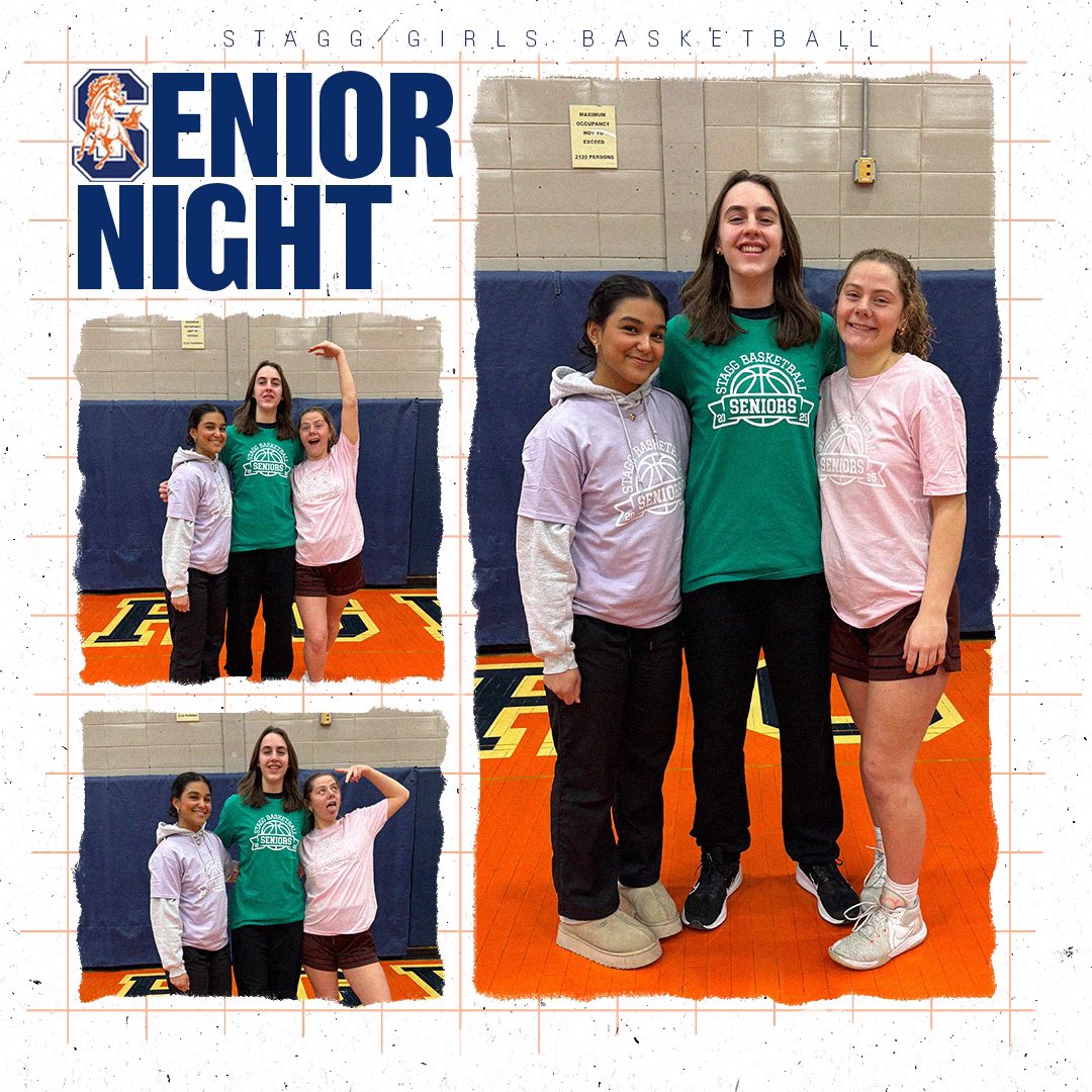 ITS SENIOR NIGHT!!! 👵🏀 
We are so lucky to have Shannon, Tylar, and Luciana be a part of Stagg girls basketball! We will miss you greatly and wish you the best of luck 🎉