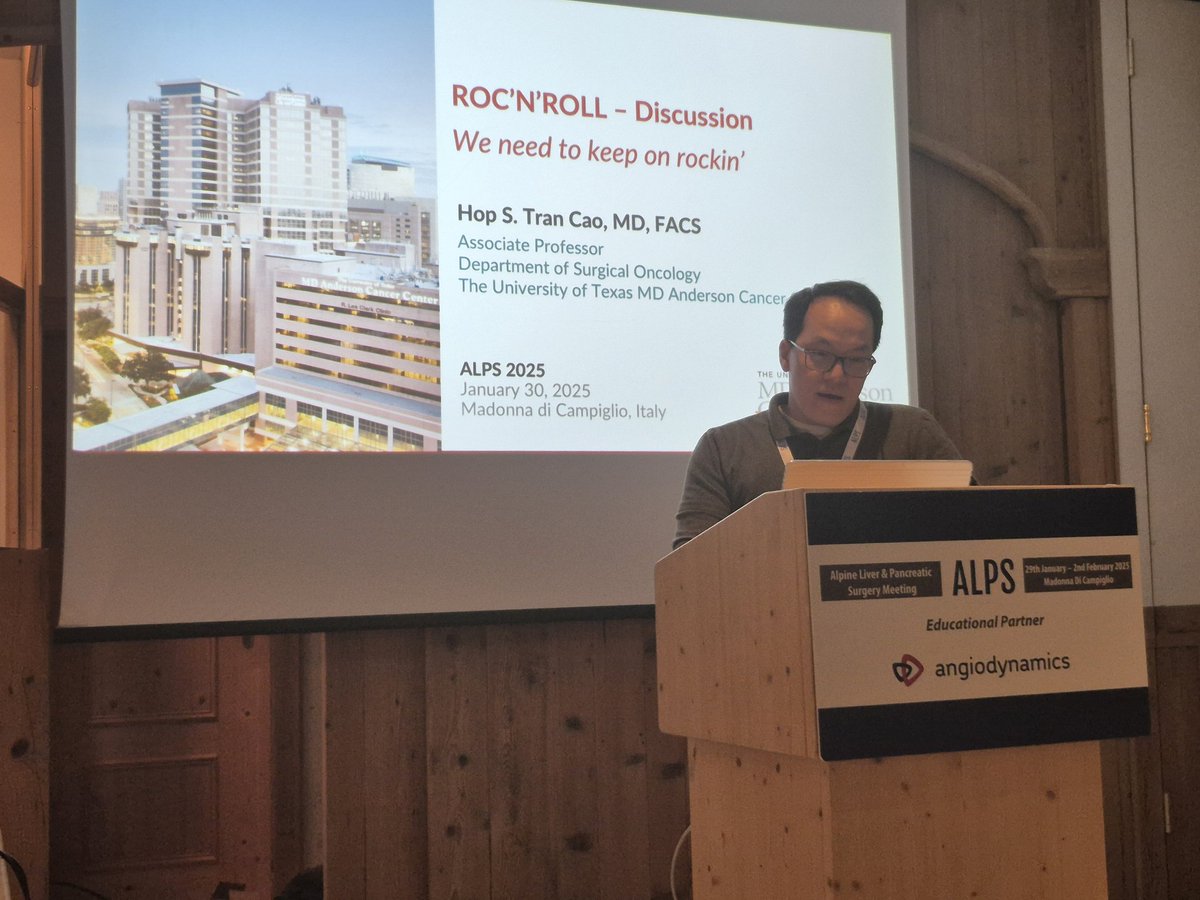 ALPS Meeting (@alpshpb) on Twitter photo <a href="/HopSTranCao/">Hop S. Tran Cao</a> from <a href="/MDAndersonNews/">MD Anderson Cancer Center</a> rounds off the first day of #ALPS2025 with a terrific breakdown of the strengths and limitations of the ROC'N'ROLL trial <a href="/HopSTranCao/">Hop S. Tran Cao</a> from <a href="/MDAndersonNews/">MD Anderson Cancer Center</a> rounds off the first day of #ALPS2025 with a terrific breakdown of the strengths and limitations of the ROC'N'ROLL trial