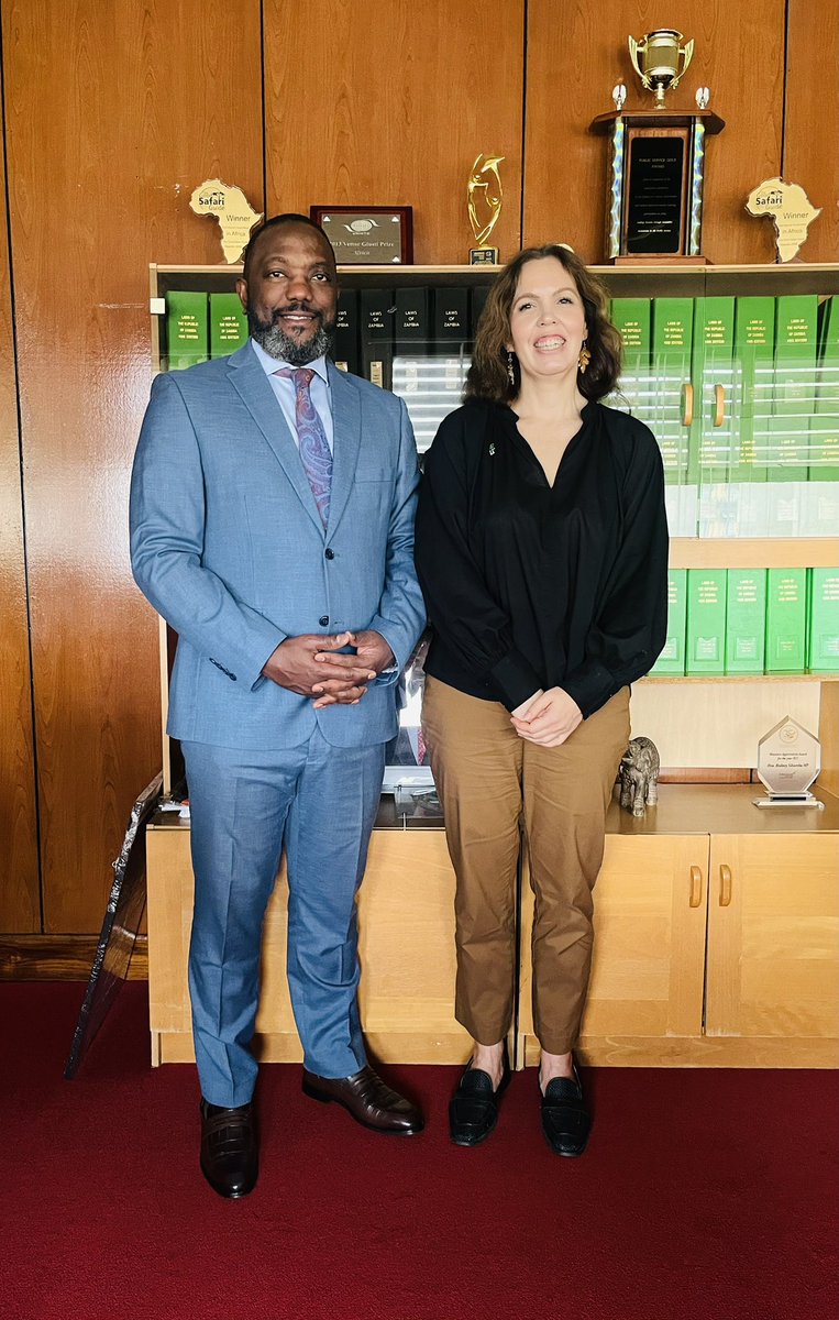 Saana Halinen (@saanahalinen) on Twitter photo Happy to exchange notes with Hon <a href="/SikumbaRodney/">Rodney Malindi Sikumba</a> Minister of Tourism ๐ฟ๐ฒ
Invited the Minister to take a look into #matkamessut - the biggest travel fair in Northern Europe, next edition Jan 2026. Finns need to get exposed to the amazing destinations ๐ฟ๐ฒ has to offer ๐๐ฆ๐๐ฆ๐๐ฆ Happy to exchange notes with Hon <a href="/SikumbaRodney/">Rodney Malindi Sikumba</a> Minister of Tourism ๐ฟ๐ฒ
Invited the Minister to take a look into #matkamessut - the biggest travel fair in Northern Europe, next edition Jan 2026. Finns need to get exposed to the amazing destinations ๐ฟ๐ฒ has to offer ๐๐ฆ๐๐ฆ๐๐ฆ