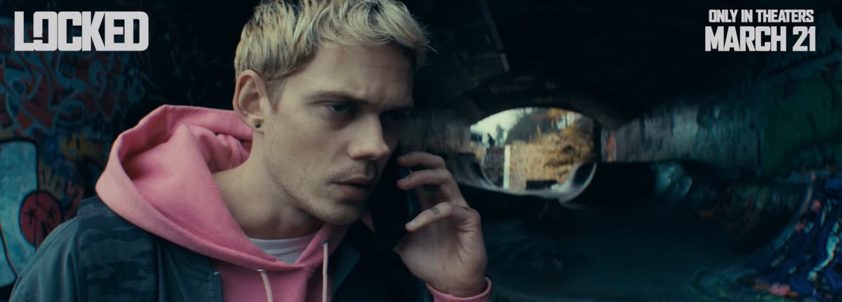 FilmUpdates's tweet photo. Bill Skarsgård stars in ‘LOCKED.’

In theaters March 21. https://t.co/61jZiVsh3Z