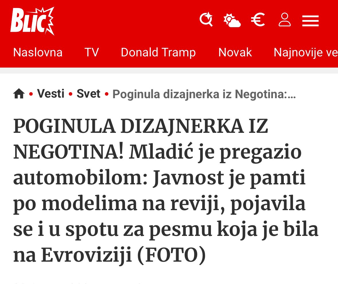 Sinoć je u Makedoniji poginula djevojka (22), pregazio ju je bahati tatin sin koji je vozio 130 na sat, godinama bez vozačke, sa velikim brojem kazni i nesreća iza sebe ali su optužnice uvijek magicno odbačene, dijelite ako možete jer o ovome se baš malo priča 🙏🏻