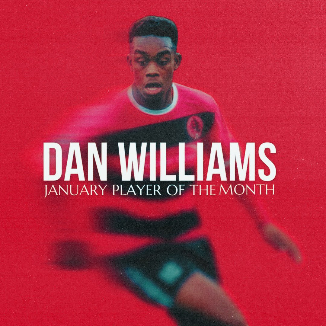 Sports player of the month 🌟

Dan Williams back with a bang! Dan completes January with 3 goals &amp; 1 assist in 4 games! 

👏🏼👏🏼👏🏼

🔴⚫️

#supportlocal #community #grassrootsfootball