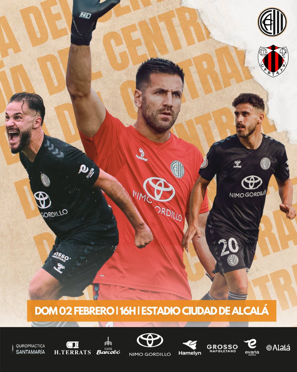 ⚫⚪ Ya tenemos fecha, lugar y hora... ¡A por los 3 puntos!

🗓️ Domingo, 2 de febrero | 16:00

📍 Nuevo Estadio Ciudad de Alcalá (Alcalá de Guadaira, Sevilla)

#dalecentral #ClubAtléticoCentralCartaya
