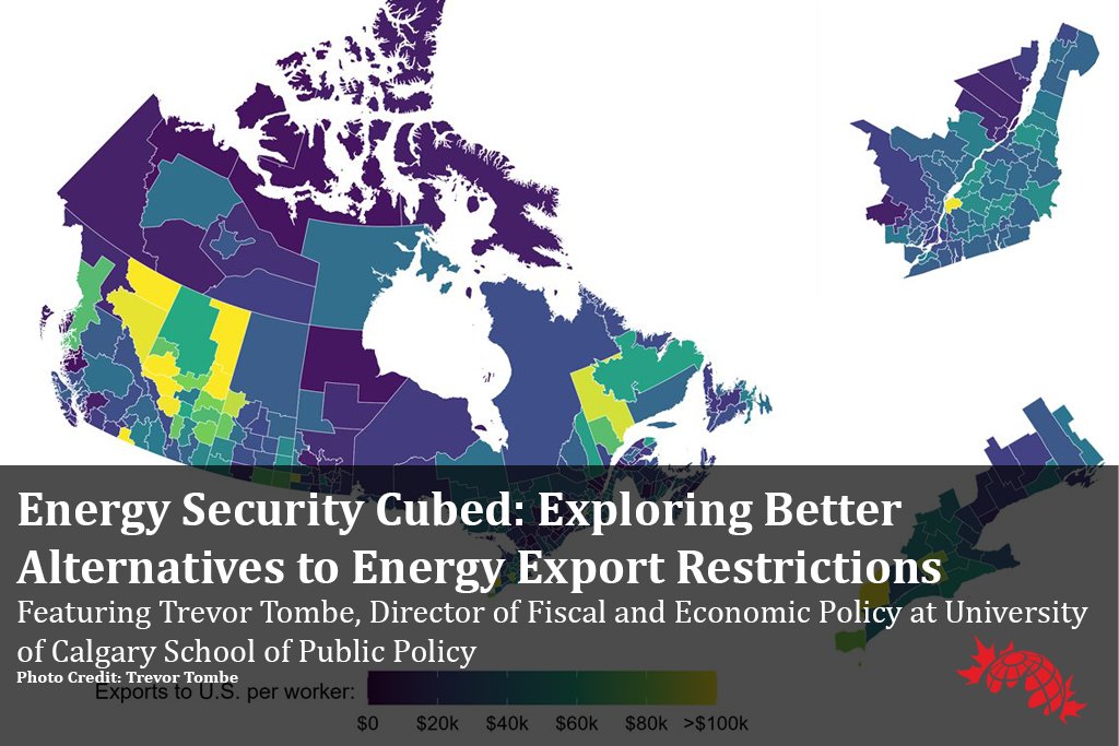 CAGlobalAffairs's tweet photo. Would #EnergyRestrictions result in a stronger Canadian position vis-a-vis U.S. #tariffs?

@trevortombe of @policy_school joins @O66Ogle and @JoeCalnan to talk about the #tariffs, #energy and other ideas for responding on #EnergySecurityCubed.

Listen now: https://t.co/DbYaQDaG5R https://t.co/GhKgItRgvo
