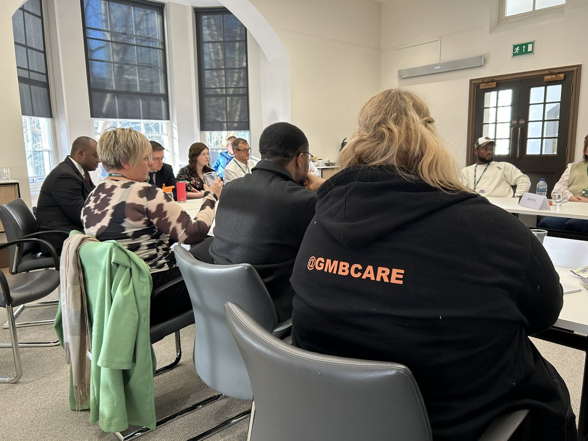 Today <a href="/GMBCare/">GMB National Care Committee</a> met civil servants working on the Fair Pay Agreement Consultation. This was their first meeting of unionised workers in care &amp; GMB and Unison activists came together to show how we work together to achieve a better standard of work, with workers at its heart.