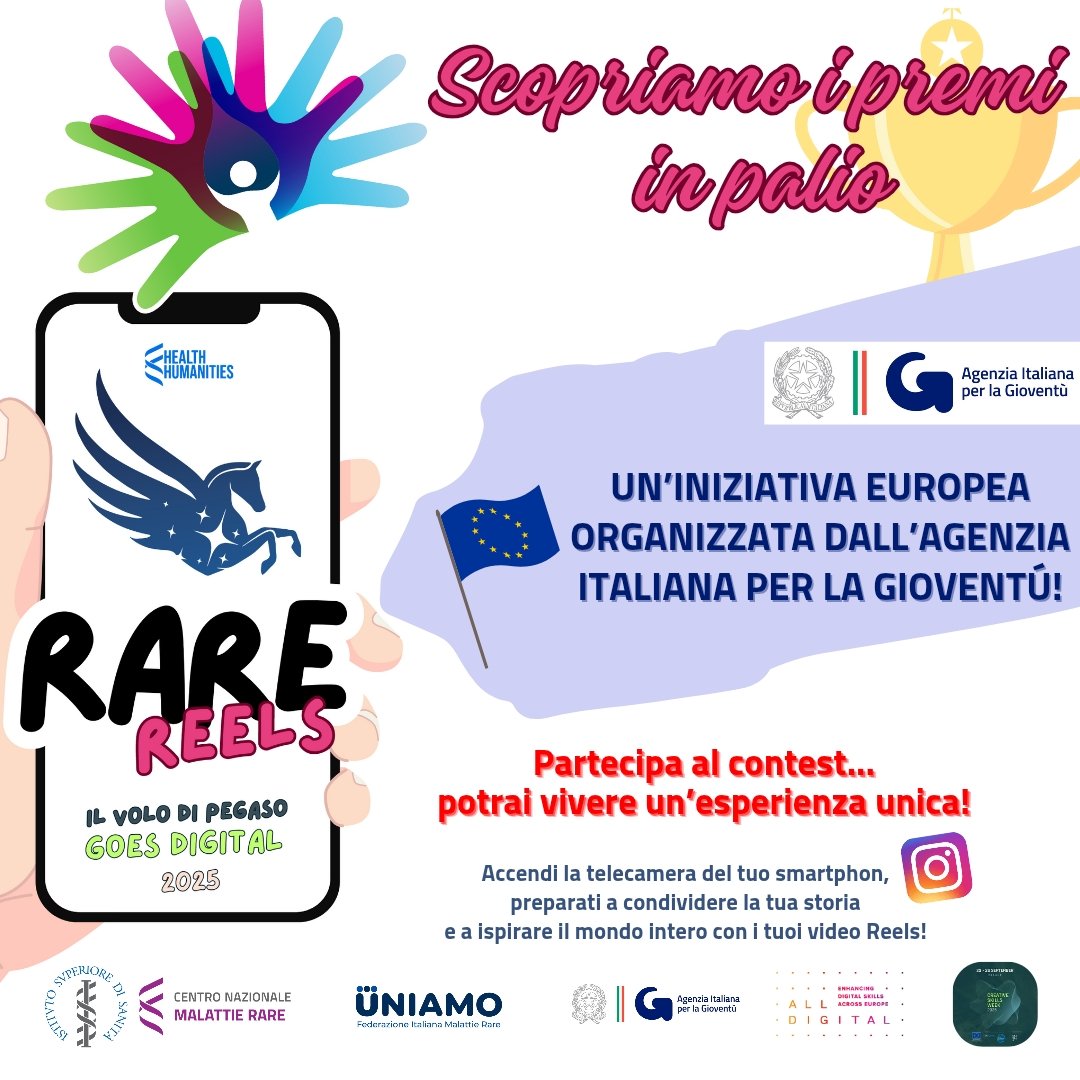 🏆 Scopri il 𝒑𝒓𝒆𝒎𝒊𝐨 messo in palio dall'𝐀𝐠𝐞𝐧𝐳𝐢𝐚 𝐈𝐭𝐚𝐥𝐢𝐚𝐧𝐚 𝐩𝐞𝐫 𝐥𝐚 𝐆𝐢𝐨𝐯𝐞𝐧𝐭𝐮̀

🚀𝑨𝑰𝑮 𝑺𝒑𝒆𝒄𝒊𝒂𝒍 𝑷𝒓𝒊𝒛𝒆!
Partecipa a 𝐮𝐧’𝐢𝐧𝐢𝐳𝐢𝐚𝐭𝐢𝐯𝐚 𝐞𝐮𝐫𝐨𝐩𝐞𝐚 organizzata dall’Agenzia Italiana per la Gioventù tutta da scoprire 🚄🌆🇪🇺