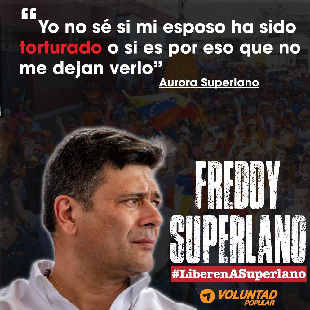 A 6 meses de su secuestro, reiteramos: ¡Liberen a Freddy Superlano!

Nuestro hermano Superlano sigue en manos de la dictadura, sin que sus familiares y abogados puedan verlo, violando sus derechos humanos. ¿Por qué la dictadura no les permite verlo? ¿Qué intentan ocultar? 

El